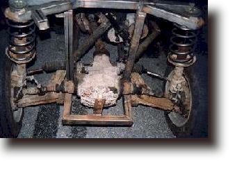 Nrbild av diffen frn Ford med framvagn frn VW Golf
